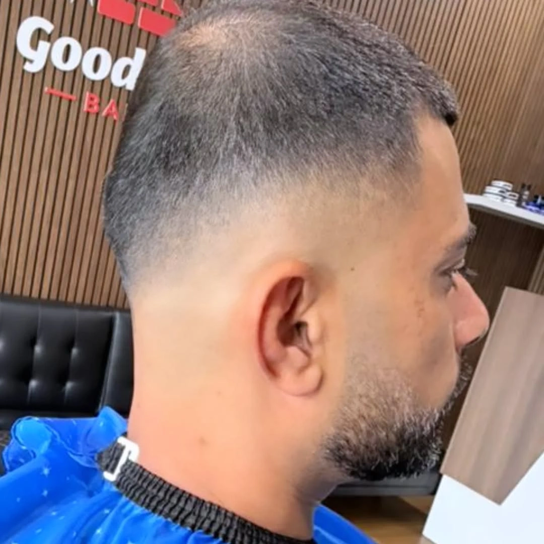Precision buzz cut at Good Hand Barber